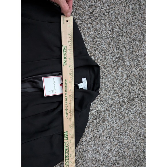 Bisou Bisou Jacket Blazer Size Large Black Womens Dressy Business NWT - Picture 10 of 12